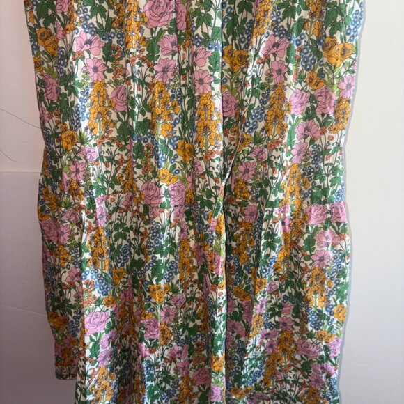 J.Crew x Liberty Floral Faux Wrap Flutter Sleeve Maxi Dress Pockets size 8 - Picture 12 of 13